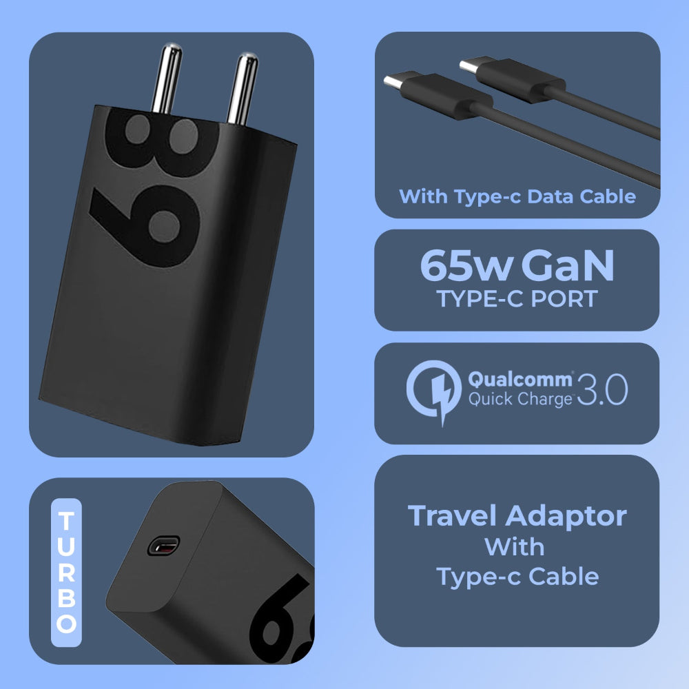68W Motorola Charger with Cable
