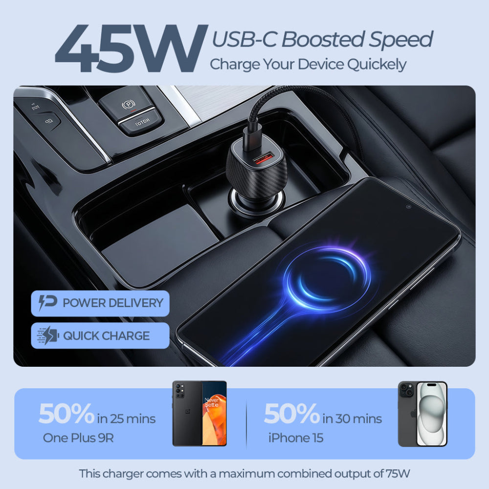 Unigen Dual Port Car Charger (75 W)