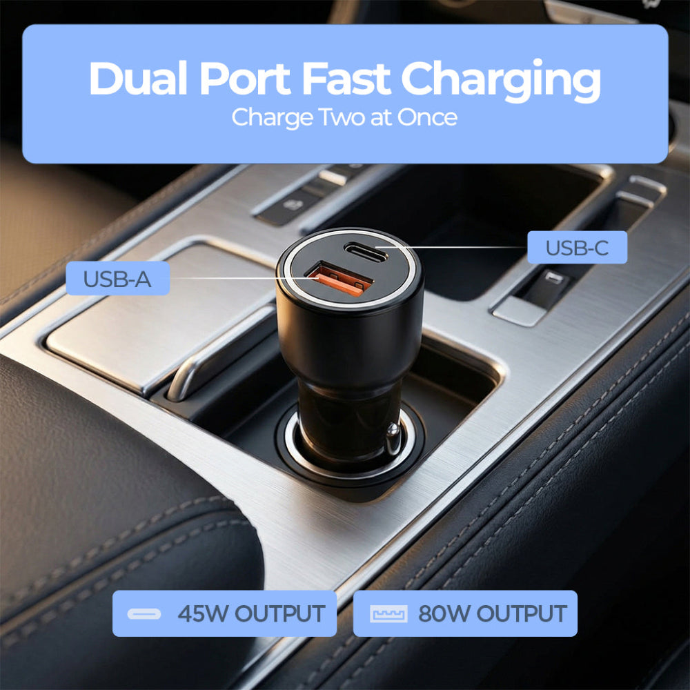 Unigen Dual Port Car Charger (125 W)