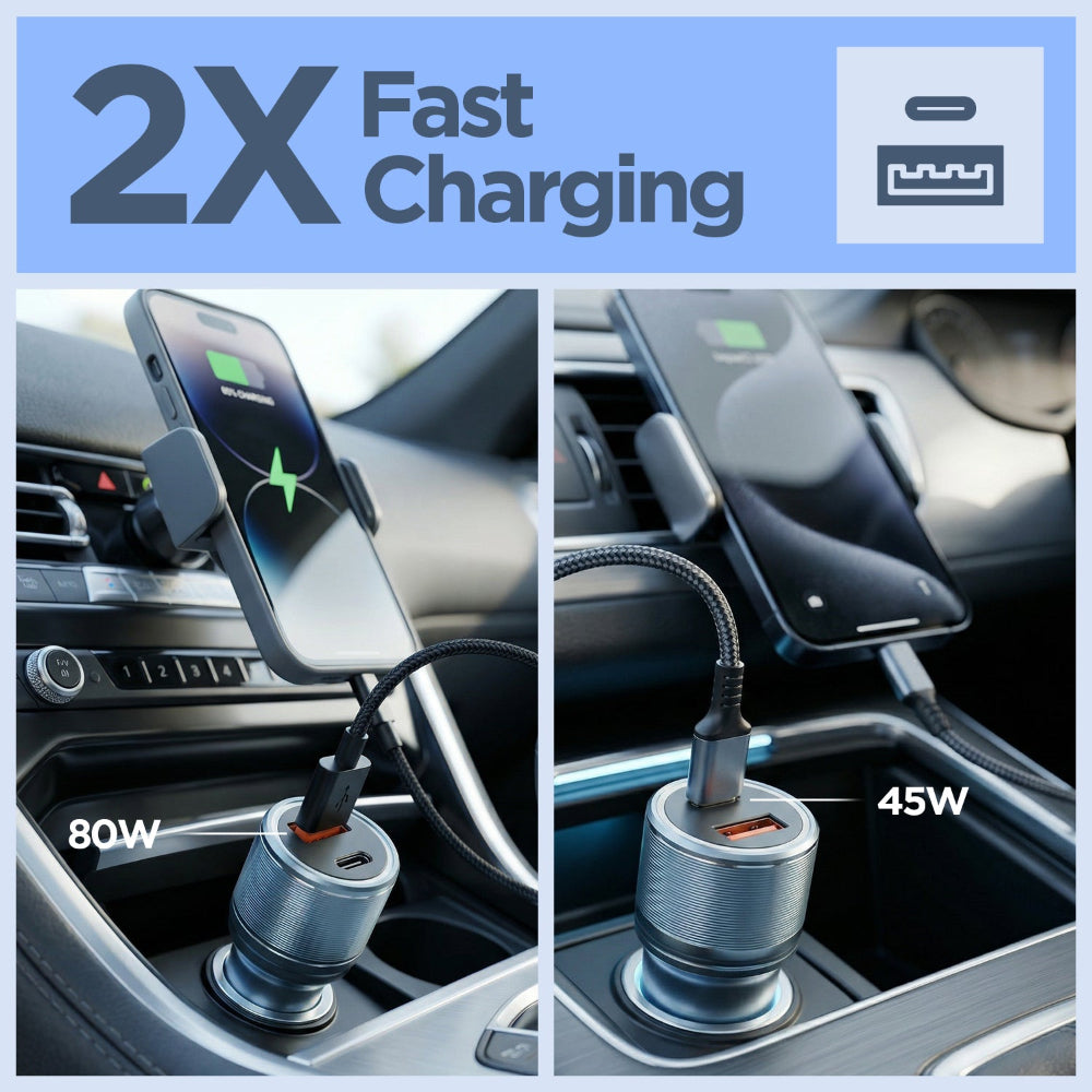 Unigen USB Dual Port Car Charger (80 W)