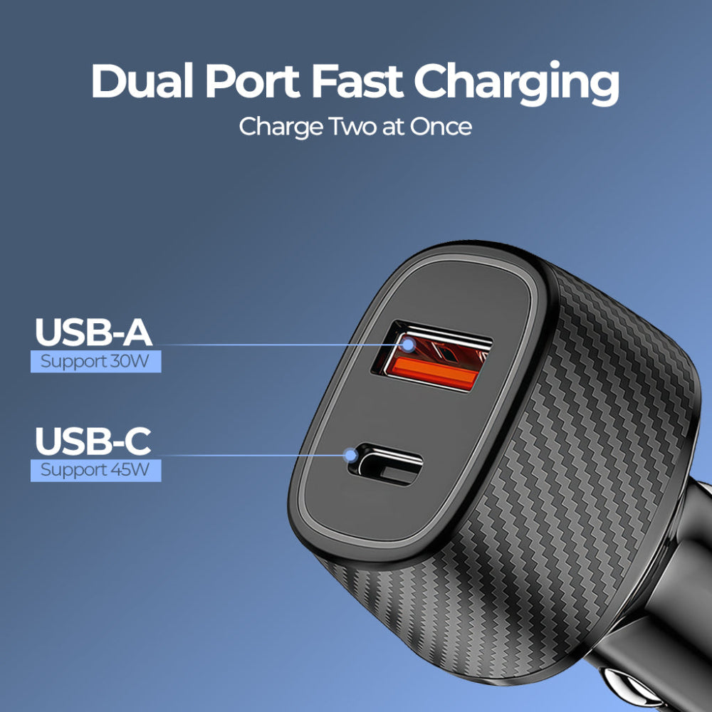 Unigen Dual Port Car Charger (75 W)