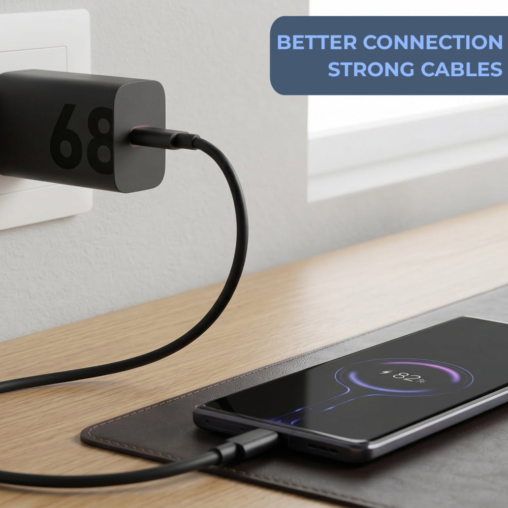 68W Motorola Charger with Cable
