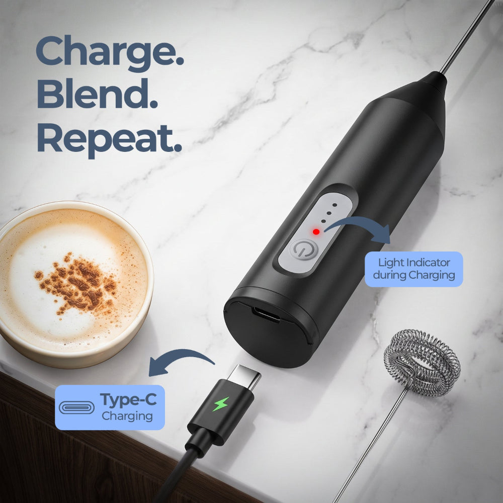 UNIGEN Rechargeable Electric Coffee Frother
