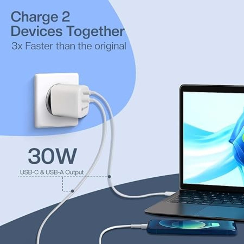 30W Dual USB/PD Charger