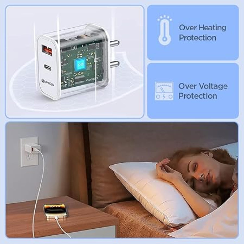 20W Dual Fast USB/PD Charger