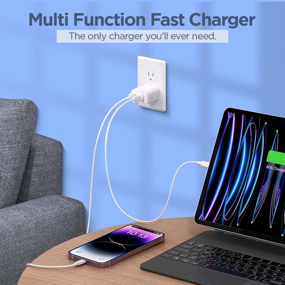 20W Dual Fast USB/PD Charger