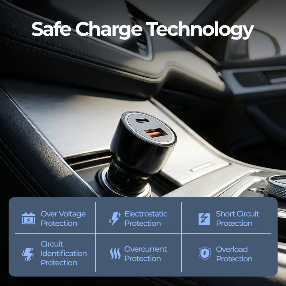 Unigen Dual Port Car Charger (125 W)
