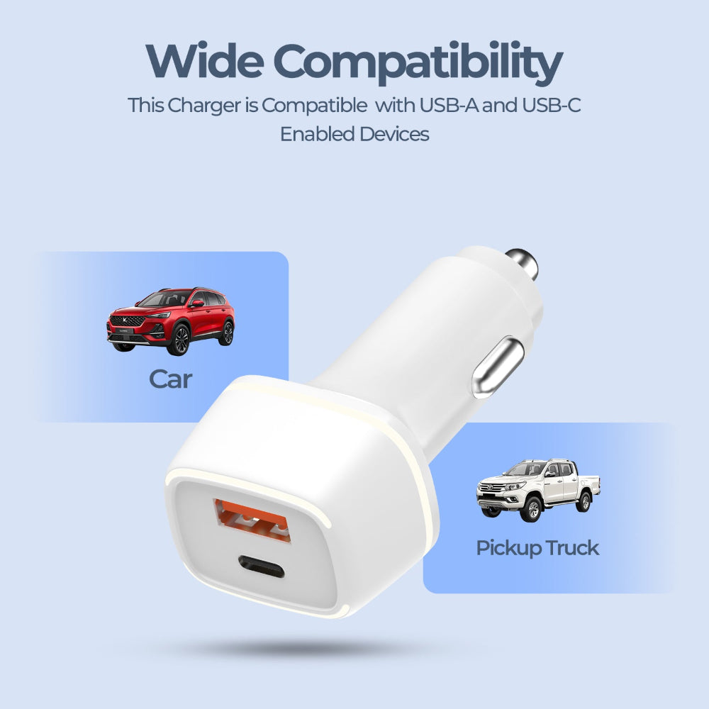 Unigen Dual Port Car Charger (80 W)