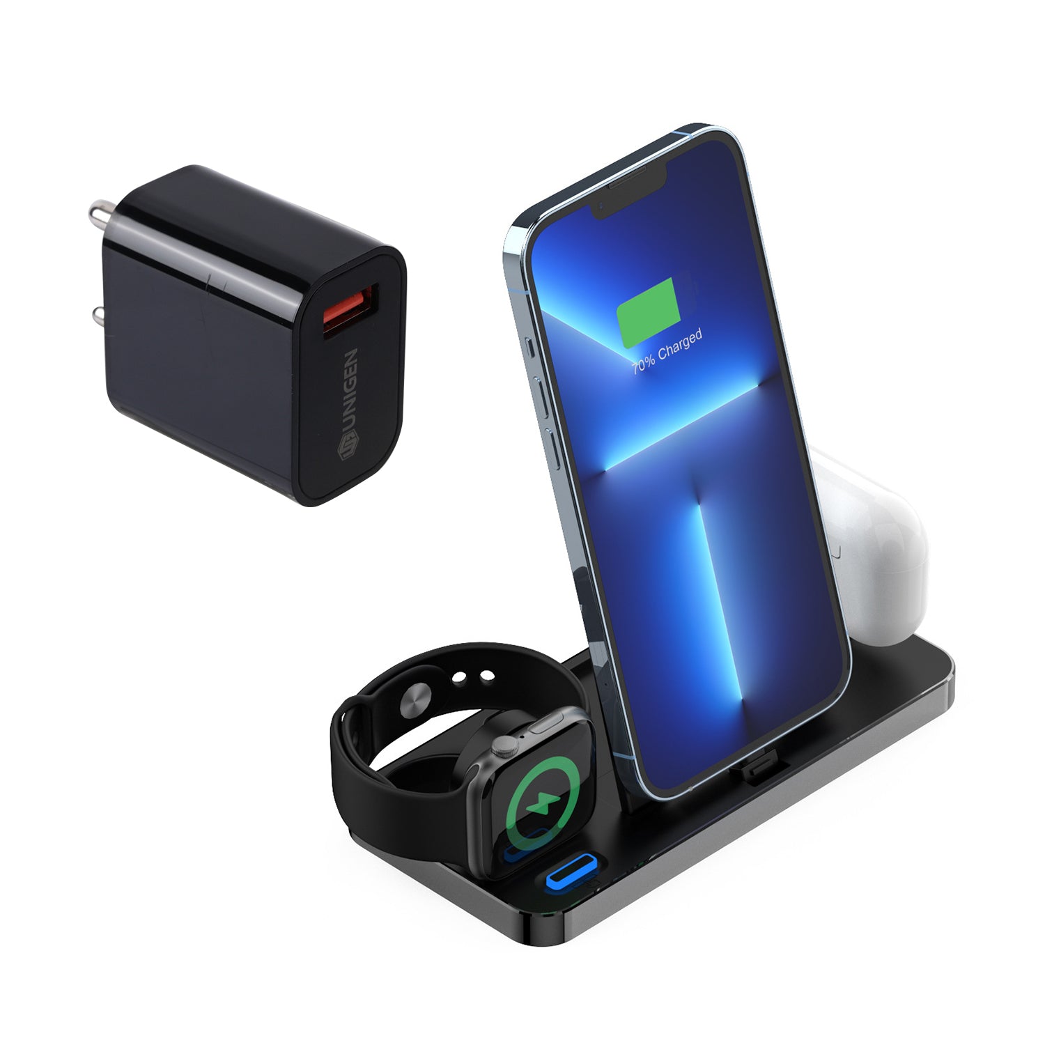 UNIDOCK 100 3-in-1 Charging Station For Apple Devices