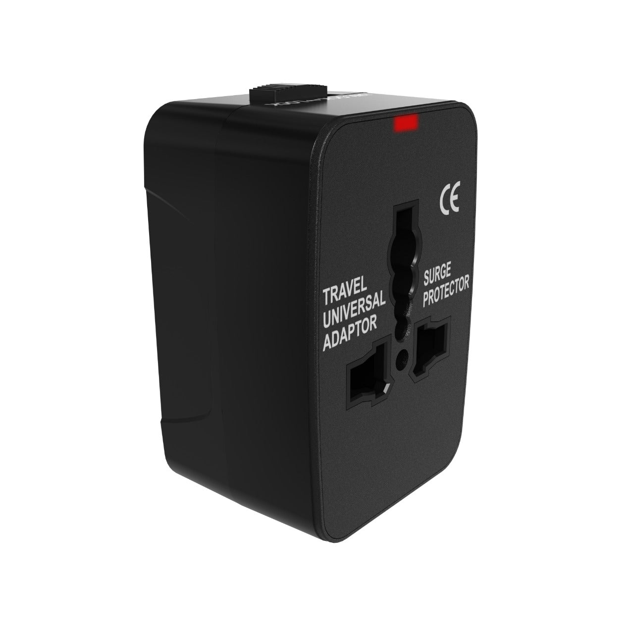 Universal Travel Adaptor with Multiple Plug Pins - Black