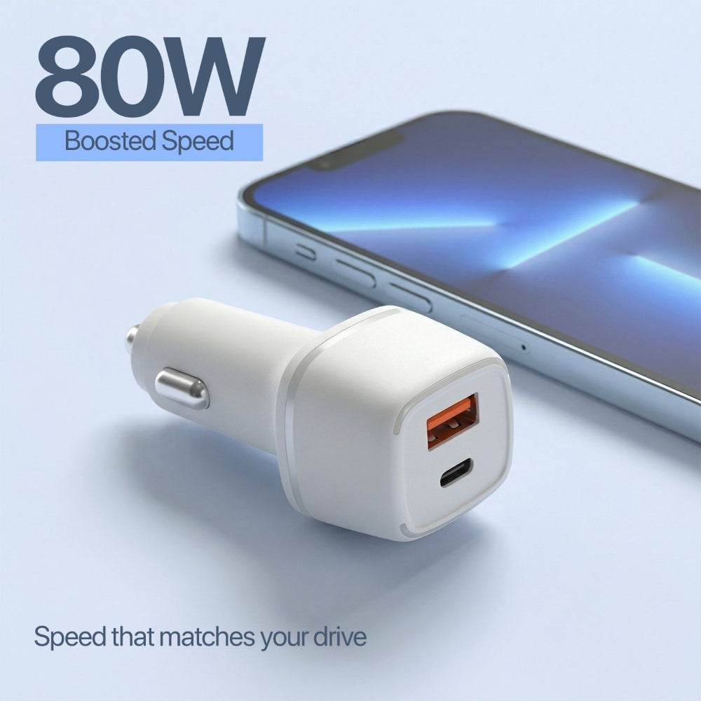 Unigen Dual Port Car Charger (80 W)