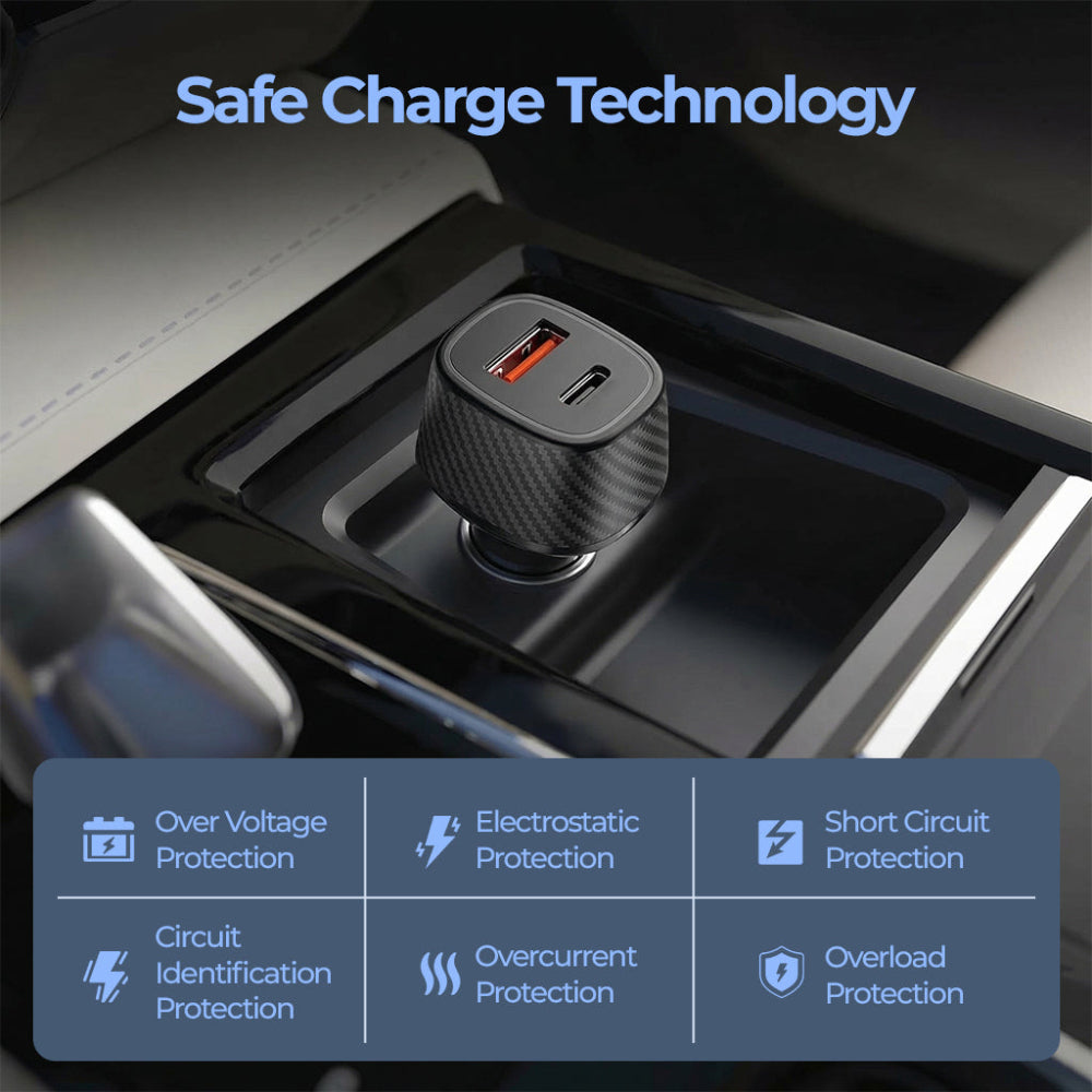 Unigen Dual Port Car Charger (75 W)