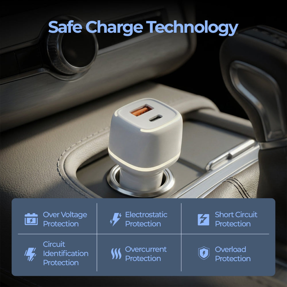 Unigen Dual Port Car Charger (80 W)