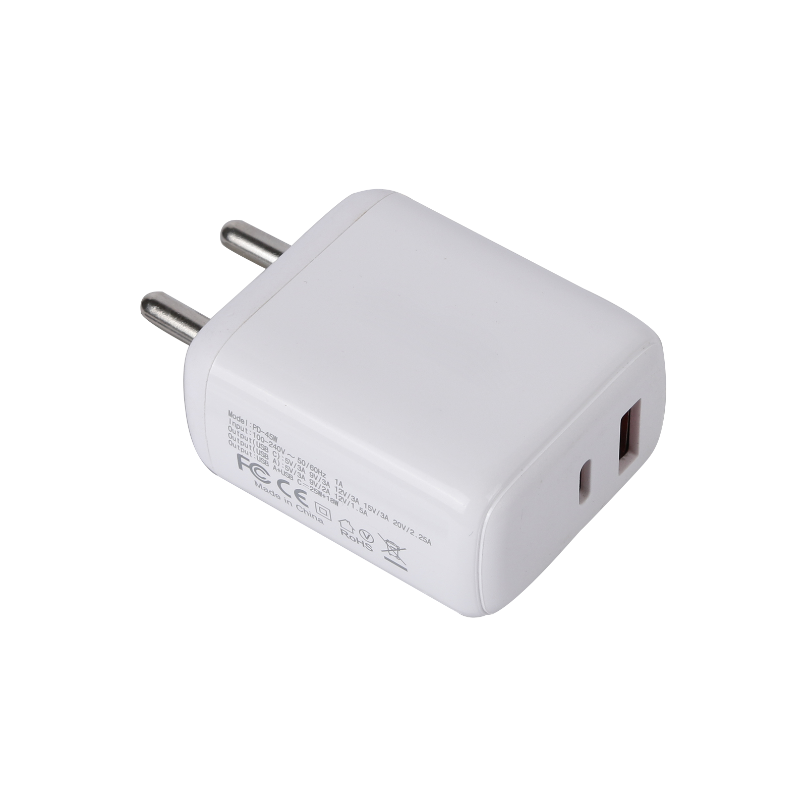 45W Dual USB/PD Charger
