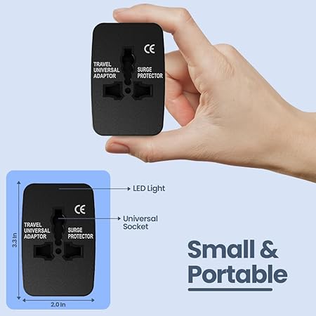 Universal Travel Adaptor - Black