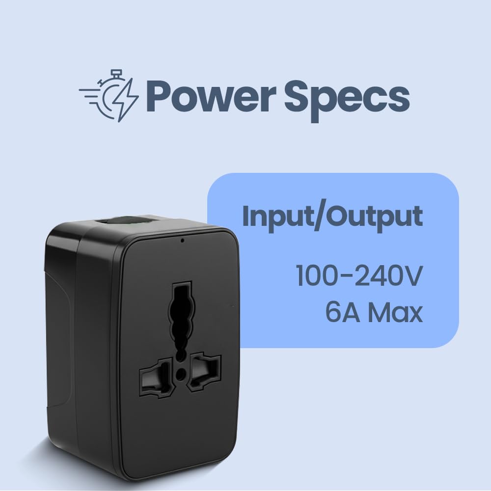 Universal Travel Adaptor - Black
