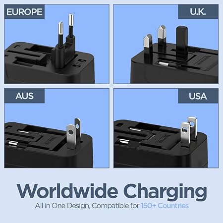 Universal Travel Adaptor - Black