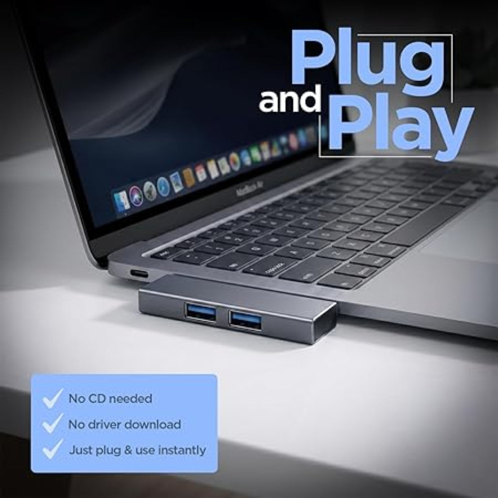 3-in-1 USB Hub