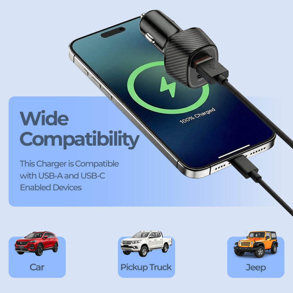 Unigen Dual Port Car Charger (75 W)