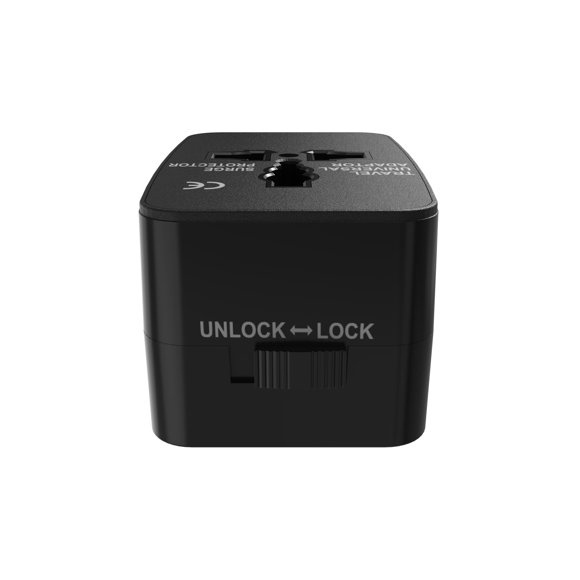 Universal Travel Adaptor with Multiple Plug Pins - Black